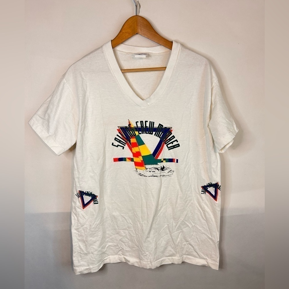 VTG Disney Sailing Crew Member T Shirt 90s USA Albatross  Large Yacht Club